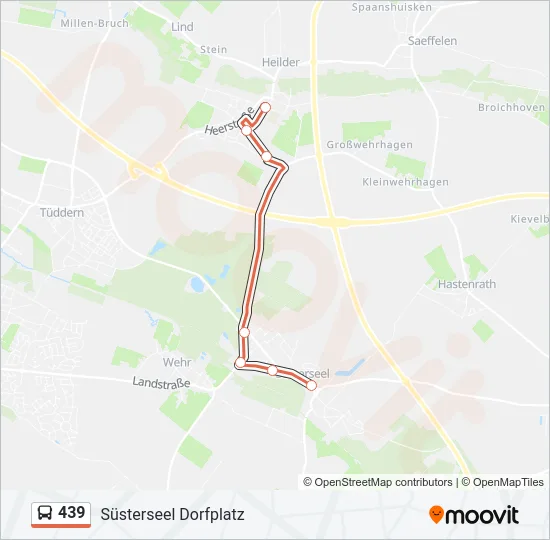 439 Bus Line Map