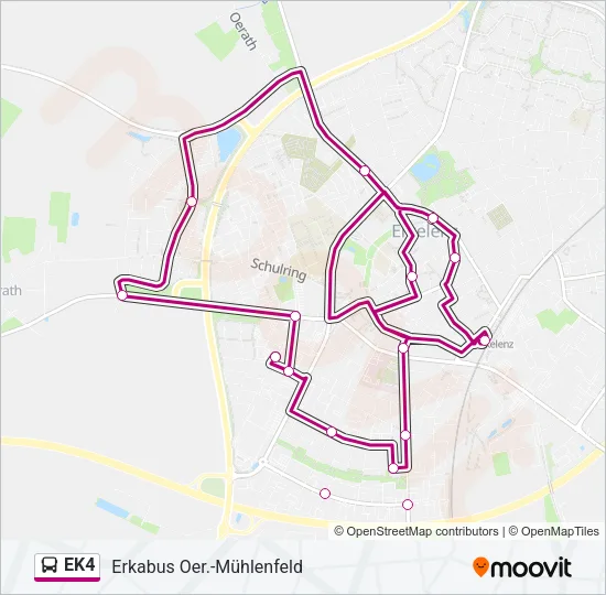 EK4 Bus Line Map