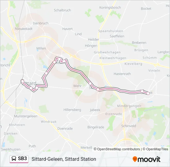 SB3 Bus Line Map