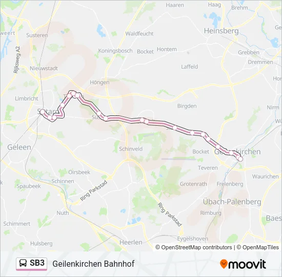 SB3 Bus Line Map