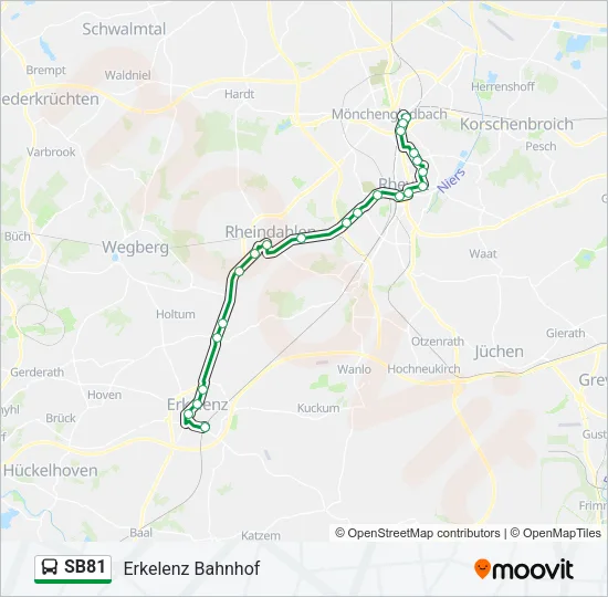 SB81 Bus Line Map
