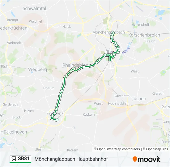 SB81 Bus Line Map