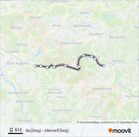 S12 Train Line Map