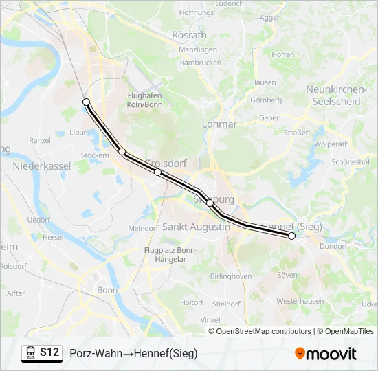 S12 Train Line Map