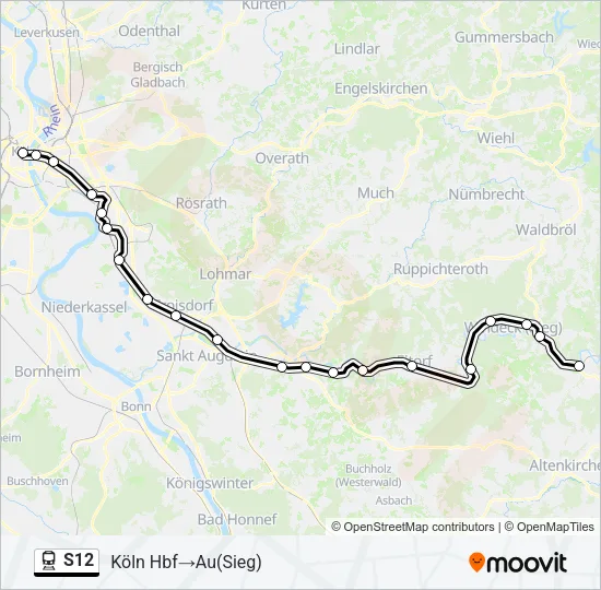 S12 Train Line Map