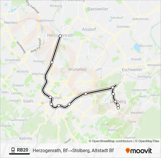 RB20 Train Line Map
