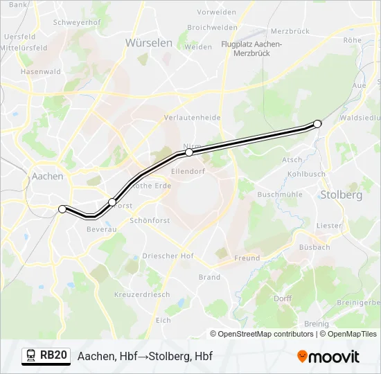 RB20 Train Line Map