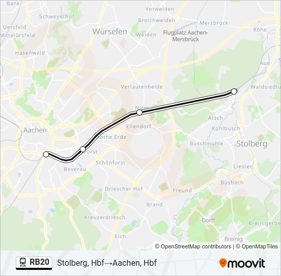 RB20 train Line Map