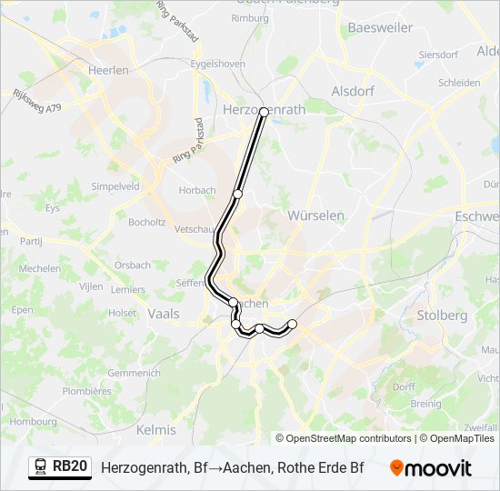 RB20 train Line Map