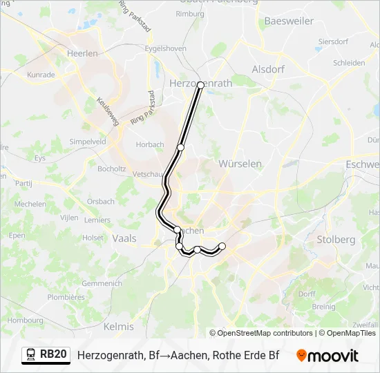 RB20 Train Line Map