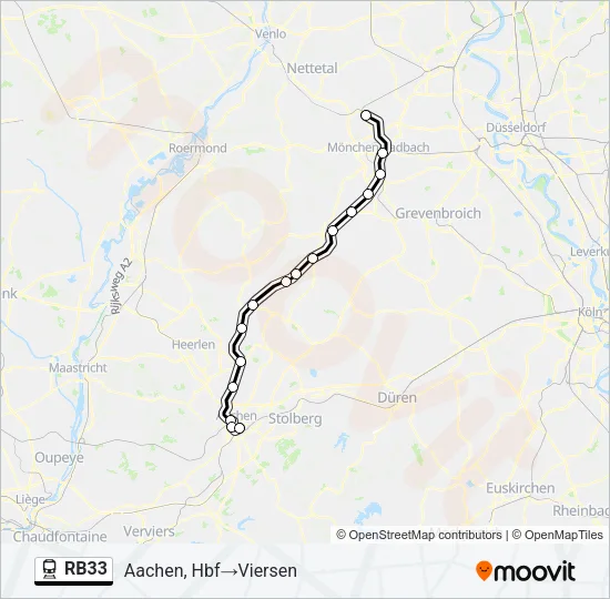 RB33 Train Line Map