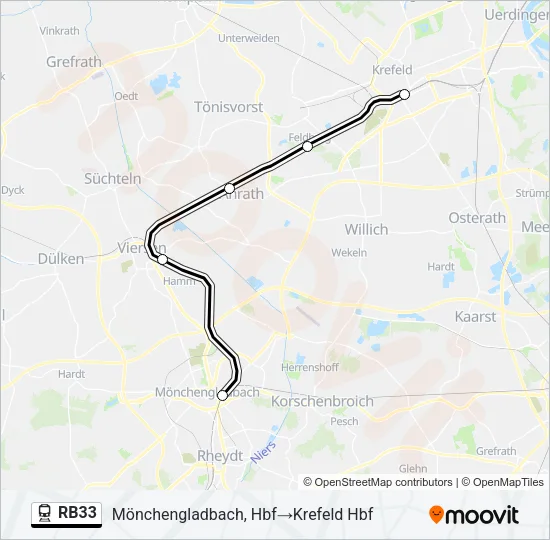 RB33 Train Line Map