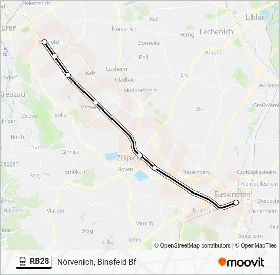 RB28 Train Line Map
