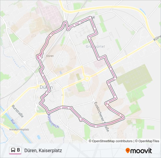 B bus Line Map