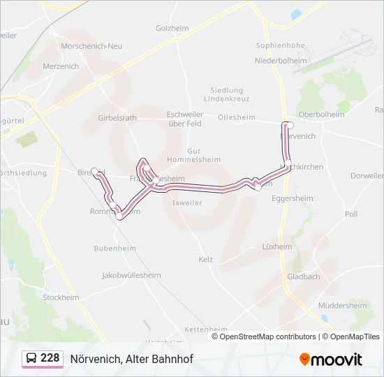 228 Bus Line Map