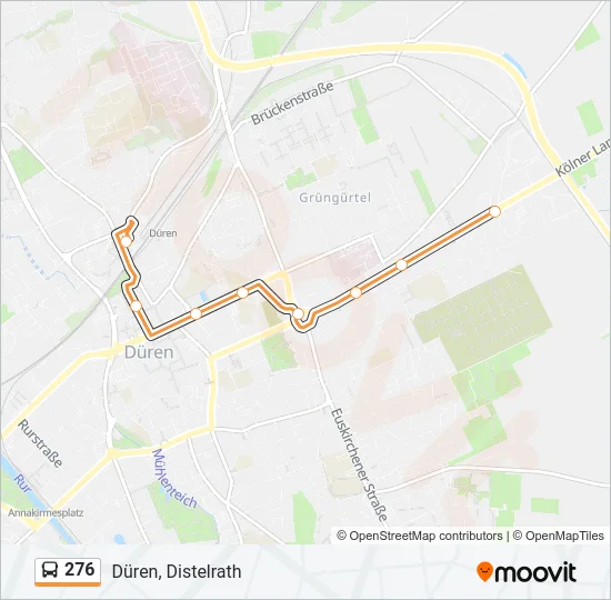 276 Bus Line Map
