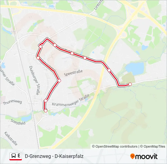 E Bus Line Map