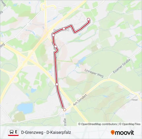 E Bus Line Map