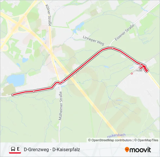 E Bus Line Map