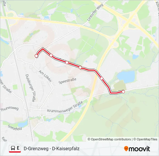 E Bus Line Map