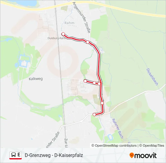 E Bus Line Map