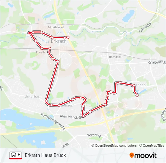 E Bus Line Map
