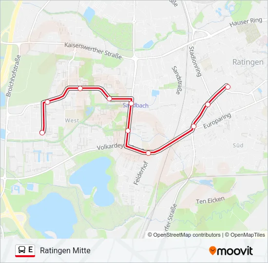 E Bus Line Map