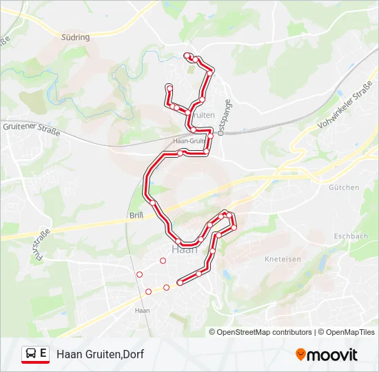 E Bus Line Map