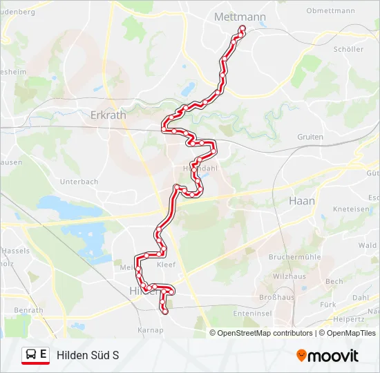 E Bus Line Map