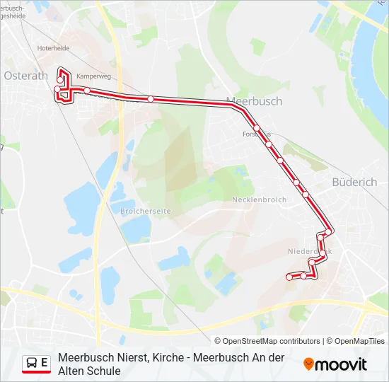 E Bus Line Map
