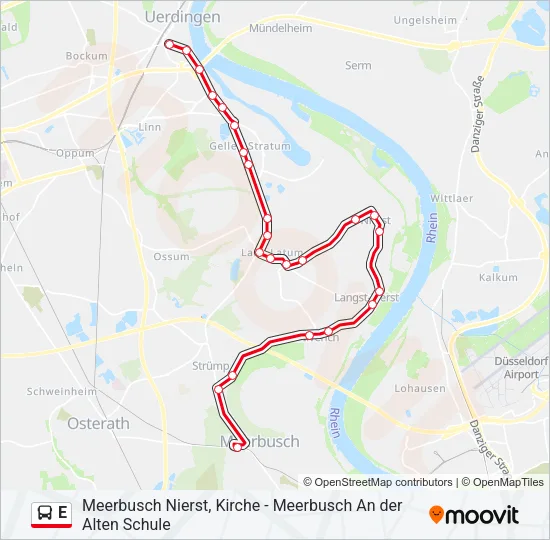 E Bus Line Map
