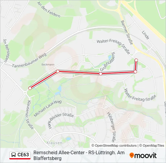 CE63 Bus Line Map