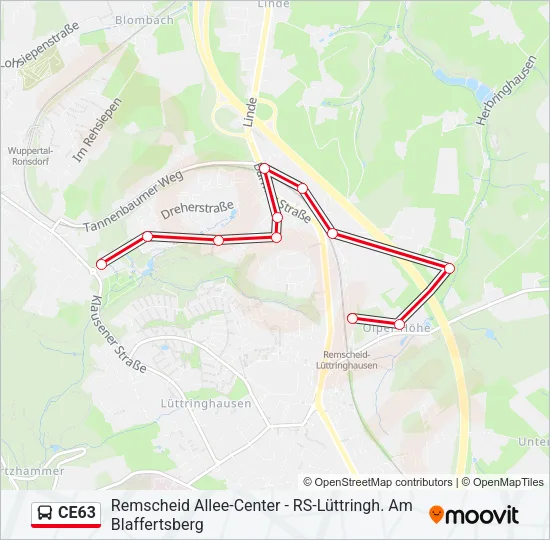 CE63 Bus Line Map