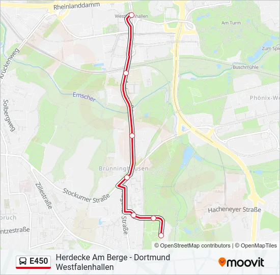 E450 Bus Line Map