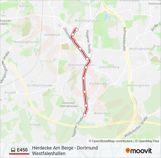 E450 Bus Line Map