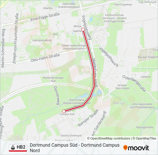 HB2 Gondola Line Map
