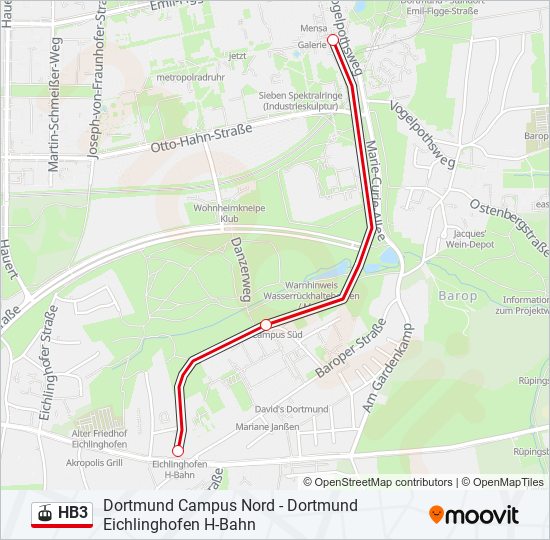 HB3 gondola Line Map