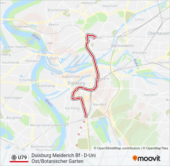 U79 Subway Line Map