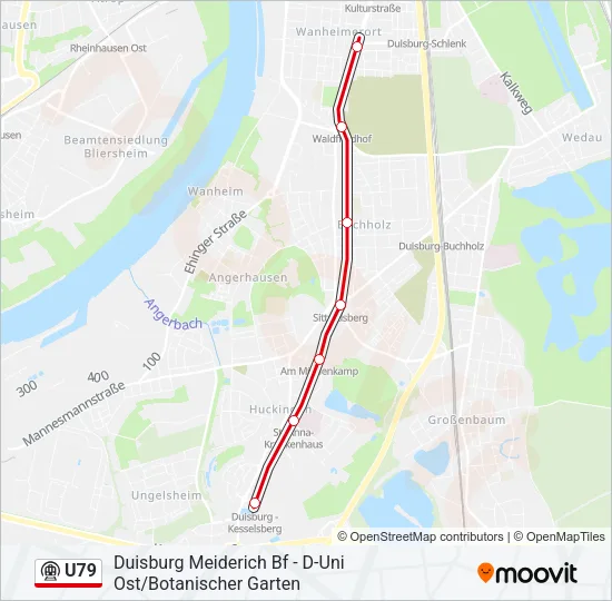 U79 Subway Line Map