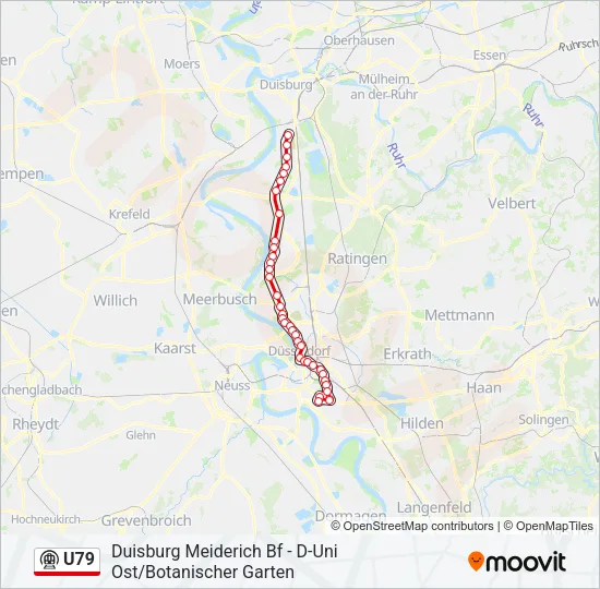U79 Subway Line Map