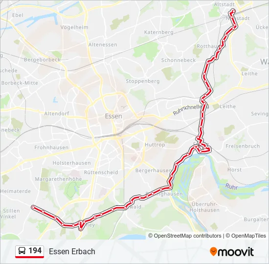 194 Bus Line Map