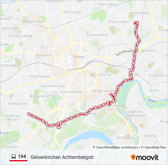 194 Bus Line Map
