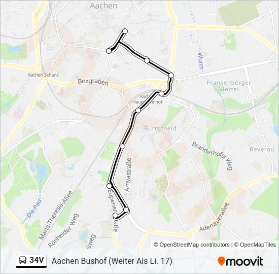 34V Bus Line Map