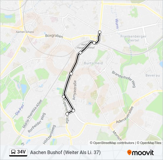 34V bus Line Map