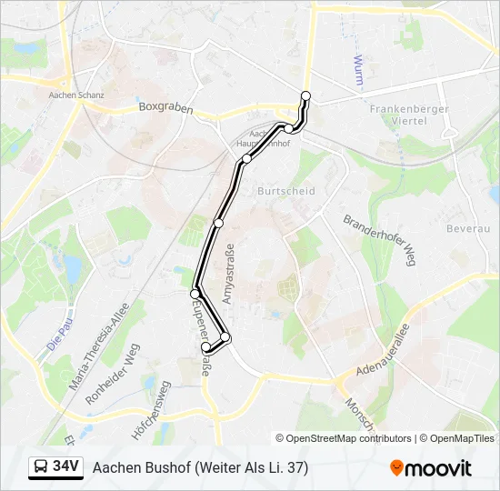 34V Bus Line Map