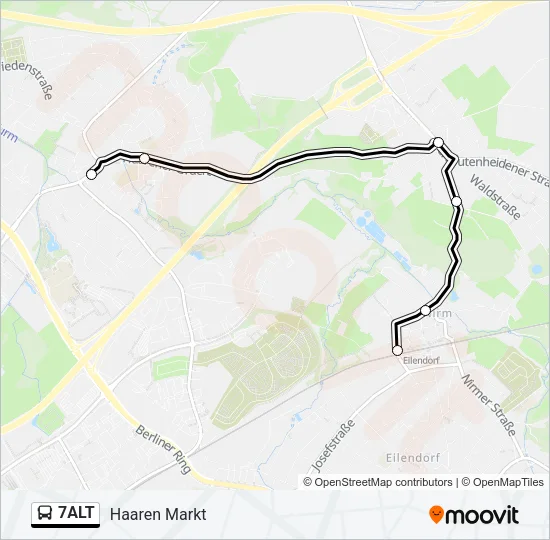 7ALT Bus Line Map