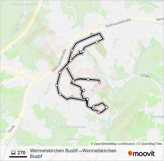 270 Bus Line Map