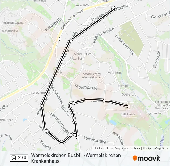 270 Bus Line Map