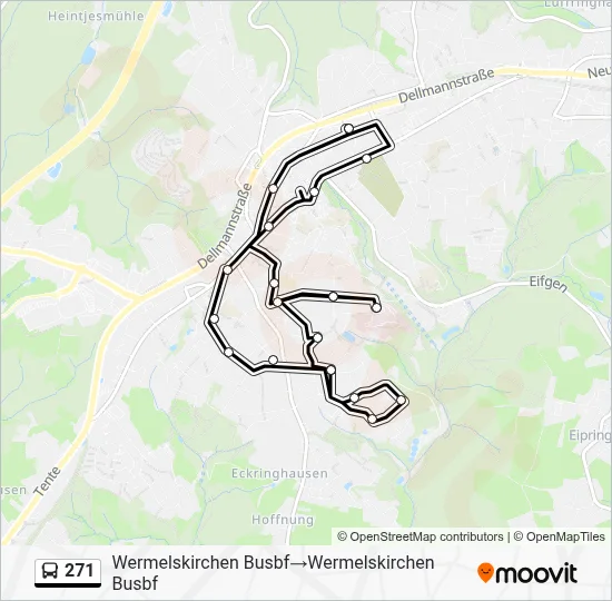 271 Bus Line Map