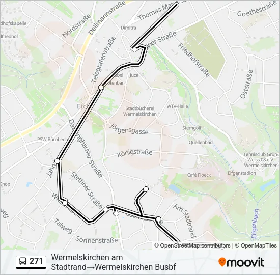 271 Bus Line Map